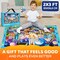 QUOKKA Floor Puzzles for Kids Ages 4-8 – 2x3 FT Giant Search and Find Educational Jigsaw – 48 Large Pieces – Above and Beyond Observational Scene